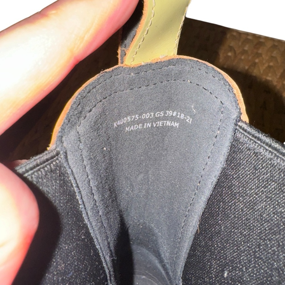 Camper Yellow/Green Leather Chelsea Ankle Boots with Black Elastic - Picture 7 of 8